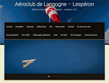 Tablet Screenshot of aeroclub-langogne.com